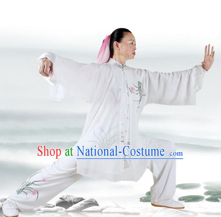 Tai Chi Pants Tai Chi Suit Apparel Suits Attire Robe Kung Fu Costume Chinese Kungfu Jacket Wear Dress Uniform Clothing Taijiquan Shaolin Chi Gong Taichi Suits