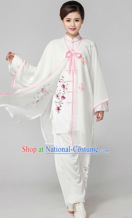 Top Tai Chi Pants Tai Chi Suit Apparel Suits Attire Robe Kung Fu Costume Chinese Kungfu Jacket Wear Dress Uniform Clothing Taijiquan Shaolin Chi Gong Taichi Suits