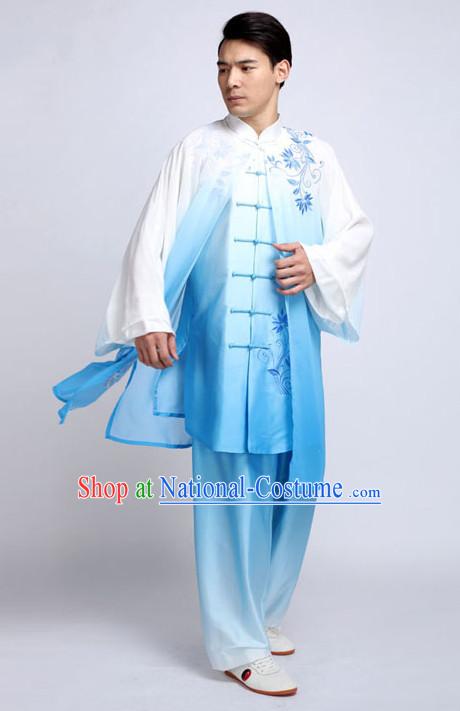 Top Tai Chi Pants Tai Chi Suit Apparel Suits Attire Robe Kung Fu Costume Chinese Kungfu Jacket Wear Dress Uniform Clothing Taijiquan Shaolin Chi Gong Taichi Suits