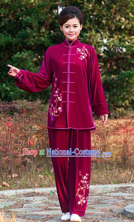 Top Tai Chi Pants Tai Chi Suit Apparel Suits Attire Robe Kung Fu Costume Chinese Kungfu Jacket Wear Dress Uniform Clothing Taijiquan Shaolin Chi Gong Taichi Suits for Men Women Kids