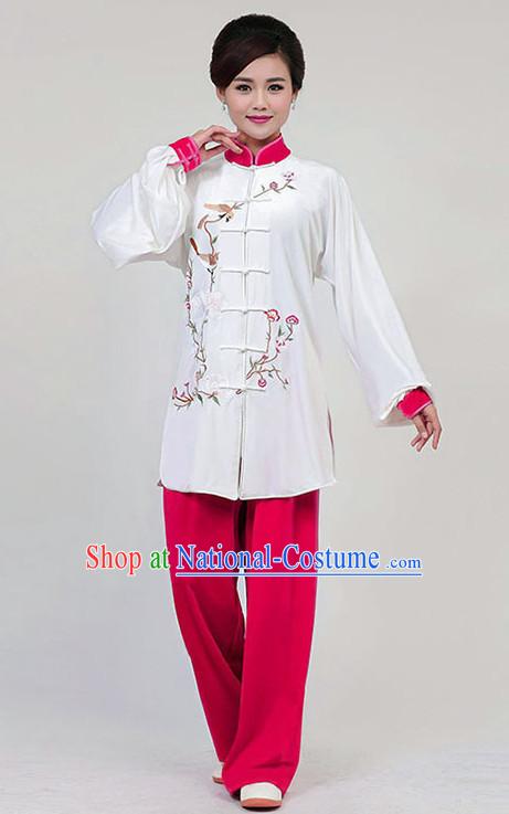 Top Tai Chi Uniforms Pants Tai Chi Suit Apparel Suits Attire Robe Kung Fu Costume Chinese Kungfu Jacket Wear Dress Uniform Clothing Taijiquan Shaolin Chi Gong Taichi Suits for Men Women Kids