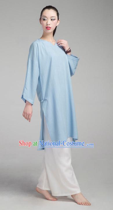 Top Tai Chi Uniforms Pants Tai Chi Suit Apparel Suits Attire Robe Kung Fu Costume Chinese Kungfu Jacket Wear Dress Uniform Clothing Taijiquan Shaolin Chi Gong Taichi Suits for Men Women Kids