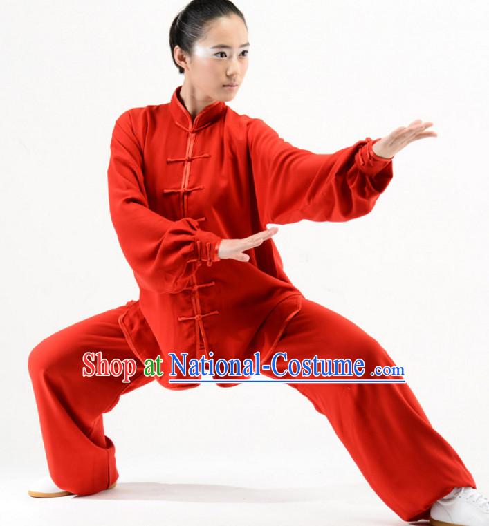 Top Tai Chi Uniforms Pants Tai Chi Suit Apparel Suits Attire Robe Kung Fu Costume Chinese Kungfu Jacket Wear Dress Uniform Clothing Taijiquan Shaolin Chi Gong Taichi Suits for Men Women Kids