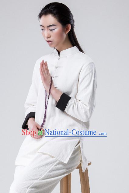 Top Tai Chi Uniforms Pants Tai Chi Suit Apparel Suits Attire Robe Kung Fu Costume Chinese Kungfu Jacket Wear Dress Uniform Clothing Taijiquan Shaolin Chi Gong Taichi Suits for Men Women Kids