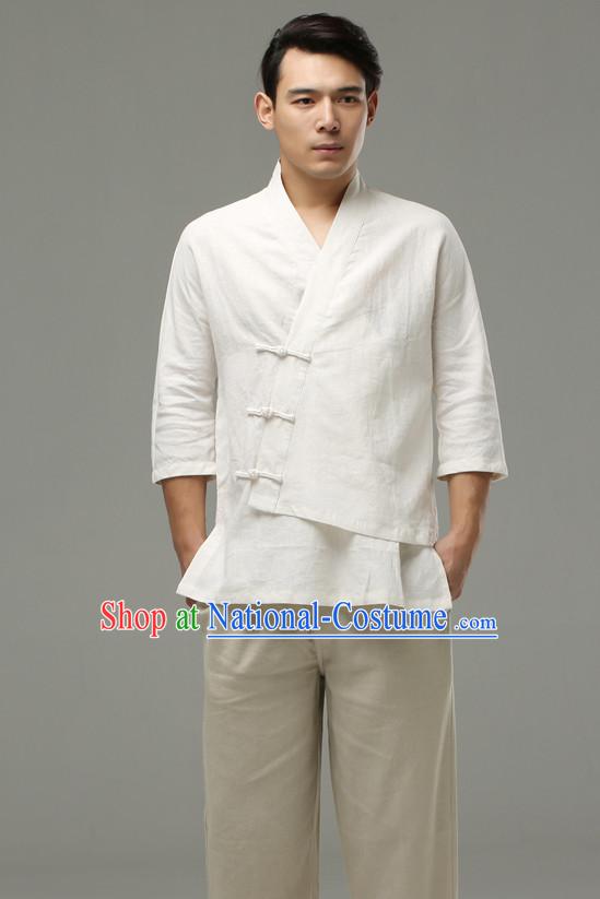 Top Tai Chi Uniforms Pants Tai Chi Suit Apparel Suits Attire Robe Kung Fu Costume Chinese Kungfu Jacket Wear Dress Uniform Clothing Taijiquan Shaolin Chi Gong Taichi Suits for Men Women Kids