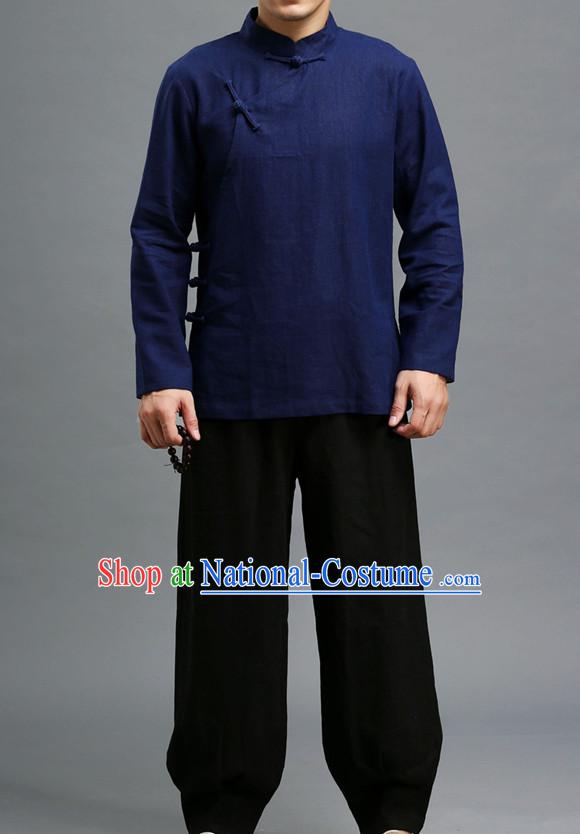 Top Tai Chi Uniforms Pants Tai Chi Suit Apparel Suits Attire Robe Kung Fu Costume Chinese Kungfu Jacket Wear Dress Uniform Clothing Taijiquan Shaolin Chi Gong Taichi Suits for Men Women Kids