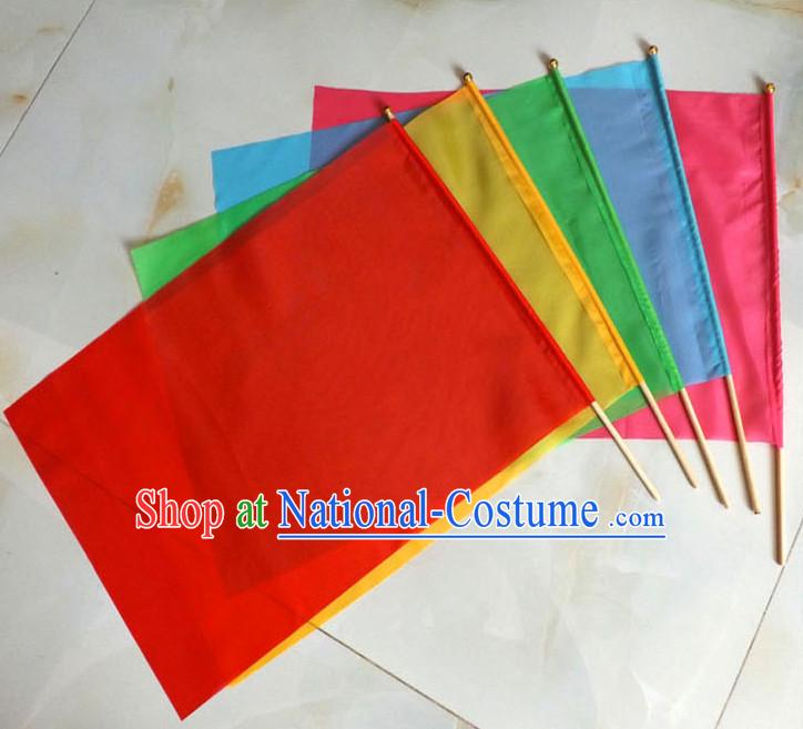 Holding Dance Flag Dancing Banner Welcome Ceremony Acrobatics Flag for Children Adults