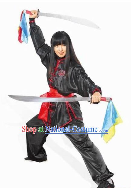 Top Kung Fu Competition Championship Uniforms Pants Suit Taekwondo Apparel Karate Suits Attire Robe Championship Costume Chinese Kungfu Jacket Wear Dress Uniform Clothing Taijiquan Shaolin Chi Gong Taichi Suits for Men Women Kids