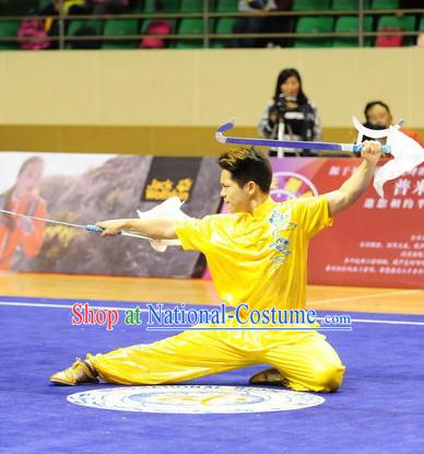 Top Qigong Kung Fu Competition Championship Uniforms Pants Suit Taekwondo Apparel Karate Suits Attire Robe Championship Costume Chinese Kungfu Jacket Wear Dress Uniform Clothing Taijiquan Shaolin Chi Gong Taichi Suits for Men Women Kids