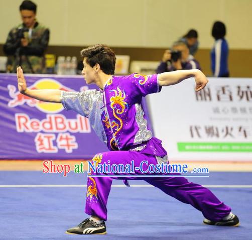 Top Qigong Kung Fu Competition Championship Uniforms Pants Suit Taekwondo Apparel Karate Suits Attire Robe Championship Costume Chinese Kungfu Jacket Wear Dress Uniform Clothing Taijiquan Shaolin Chi Gong Taichi Suits for Men Women Kids