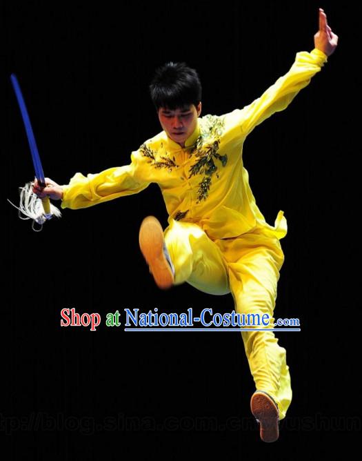 Top Kung Fu Competition Championship Uniforms Pants Suit Taekwondo Apparel Karate Suits Attire Robe Championship Costumes for Men Women Children