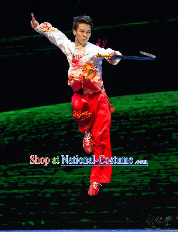 Top Kung Fu Competition Championship Uniforms Pants Suit Taekwondo Apparel Karate Suits Attire Robe Championship Costumes for Men Women Children