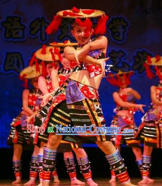 Chinese Traditional Ethnic Dancing Dress Dancewear Costumes Dancer Costumes Dance Costumes Chinese Dance Clothes Traditional Chinese Clothes Complete Set for Women