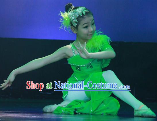 Chinese Traditional Big Events Enetertainment Dance Dress Dancewear Costumes Dancer Costumes Dance Costumes Chinese Dance Clothes Traditional Chinese Clothes Complete Set for Kids