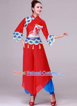 Chinese Stage Classical Dancewear Costumes Dancer Costumes Dance Costumes Chinese Dance Clothes Traditional Chinese Clothes Complete Set for Women Children