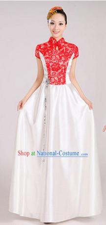 Chinese Traditional Stage Folk Dance Dancewear Costumes Dancer Costumes Dance Costumes Clothes and Headdress Complete Set for Women