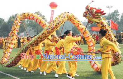 Colorful Rainbow Competition and Parade Dragon Dancing Equipment Complete Set