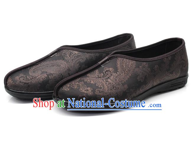 Top Black Chinese Traditional Tai Chi Shoes Kung Fu Shoes Martial Arts Shoes