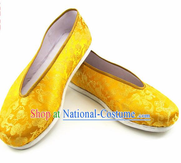 Top Chinese Traditional Tai Chi Shoes Kung Fu Shoes Martial Arts Auspicious Cloud Shoes for Men or Women