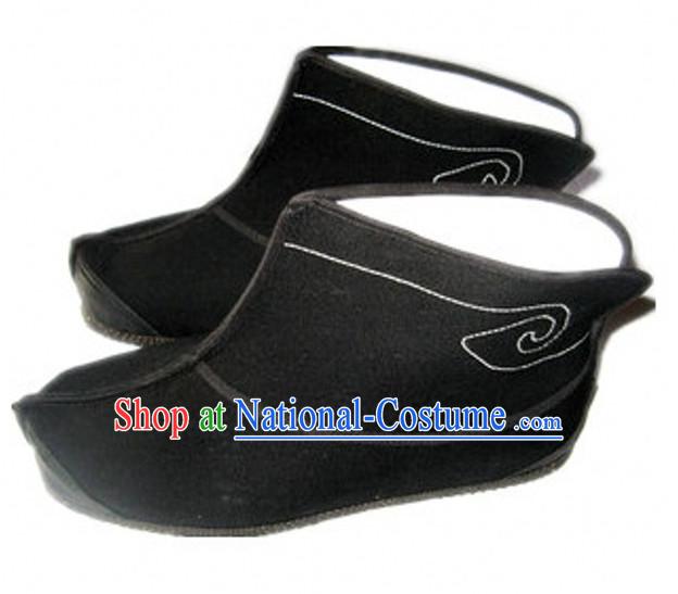 Top Chinese Classic Traditional Tai Chi Shoes Kung Fu Shoes Martial Arts Black Boots for Men