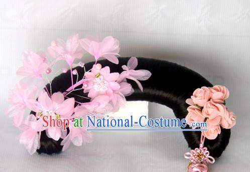 Chinese Qing Dynasty Classical Manchu Hair Jewelry Headwear Headdress