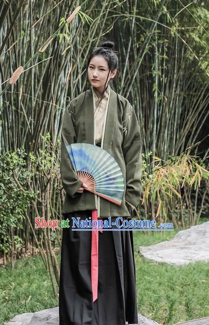 Traditional Asian Chinese Hanfu Garment Han Fu Clothes for Men or Women