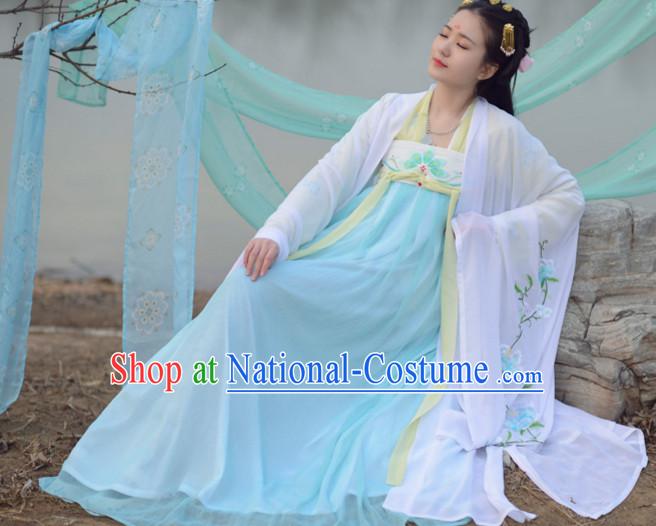 Top Chinese Tang Dynasty Hanfu Clothing Chinese Hanfu Costume Hanfu Dress Ancient Chinese Costumes Complete Set for Women Girls Children