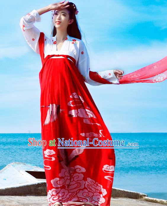 Top Chinese Tang Dynasty Hanfu Clothing Chinese Hanfu Costume Hanfu Dress Ancient Chinese Costumes Complete Set for Women Girls Children