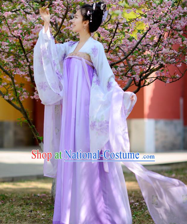 Top Chinese Tang Dynasty Hanfu Clothing Chinese Hanfu Costume Hanfu Dress Ancient Chinese Costumes Complete Set for Women Girls Children