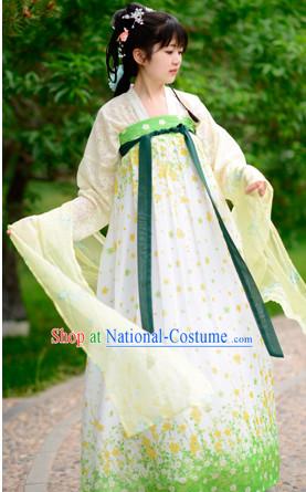 Top Chinese Tang Dynasty Hanfu Clothing Chinese Hanfu Costume Hanfu Dress Ancient Chinese Costumes Complete Set for Women Girls Children