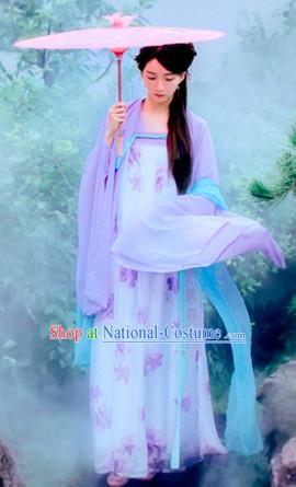 Top Chinese Tang Dynasty Beauty Hanfu Clothing Chinese Hanfu Costume Hanfu Dress Ancient Chinese Costumes Complete Set for Women Girls Children