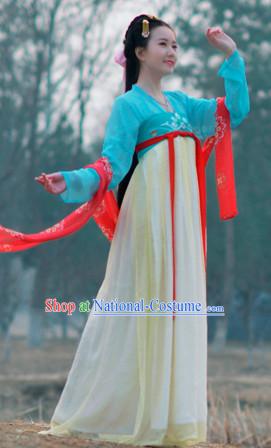 Top Chinese Tang Dynasty Beauty Hanfu Clothing Chinese Hanfu Costume Hanfu Dress Ancient Chinese Costumes Complete Set for Women Girls Children