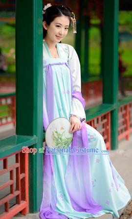 Top Chinese Tang Dynasty Beauty Princess Hanfu Clothing Chinese Hanfu Costume Hanfu Dress Ancient Chinese Costumes Complete Set for Women Girls Children