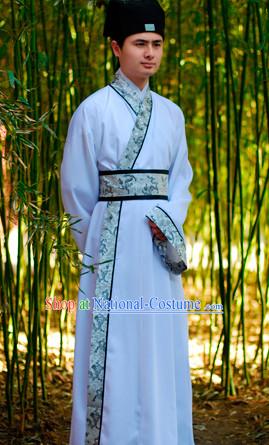 Top Chinese Han Dynasty Male Hanfu Clothing Chinese Hanfu Costume Hanfu Dress Ancient Chinese Costumes and Hat Complete Set for Men Boys Children