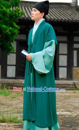 Top Chinese Han Dynasty Male Hanfu Clothing Chinese Hanfu Costume Hanfu Dress Ancient Chinese Costumes and Hat Complete Set for Men Boys Children