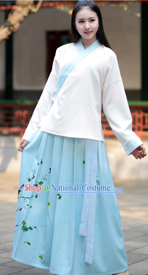 Top Chinese Ming Dynasty Beauty Hanfu Clothing Chinese Hanfu Costume Hanfu Dress Ancient Chinese Costumes and Hat Complete Set for Women Girls Children