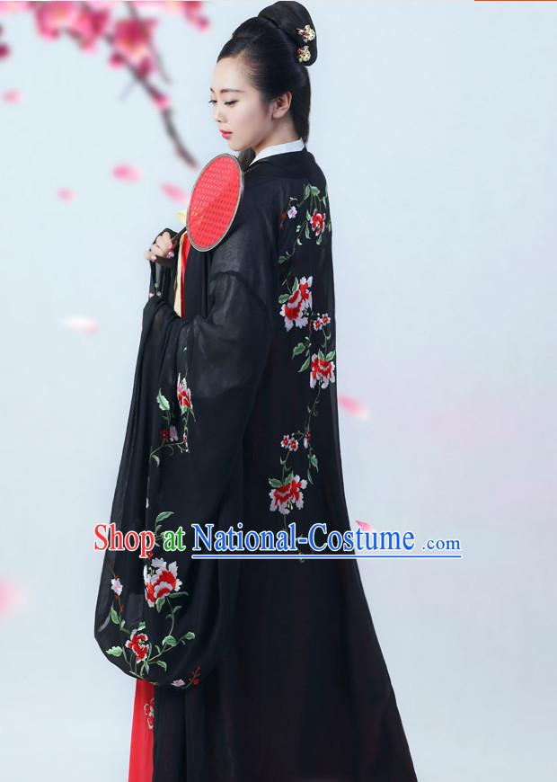 Top Chinese Tang Dynasty Princess Hanfu Clothing Chinese Hanfu Costume Hanfu Dress Ancient Chinese Costumes and Hat Complete Set for Women Girls Children