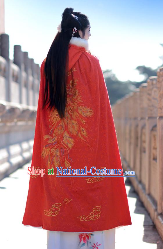 Top Chinese Cape Mantle Hanfu Clothing Chinese Hanfu Costume Hanfu Dress Ancient Chinese Costumes Complete Set for Women Girls Children