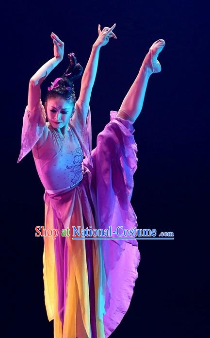 Chinese Classical Dance Costumes Complete Set for Women