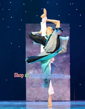 Chinese Classical Dance Costumes Complete Set for Men