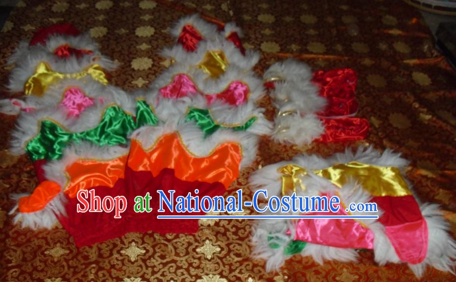 Top Asian Chinese Troupe Performance 2 Pairs of Lion Dance Pants and Claws