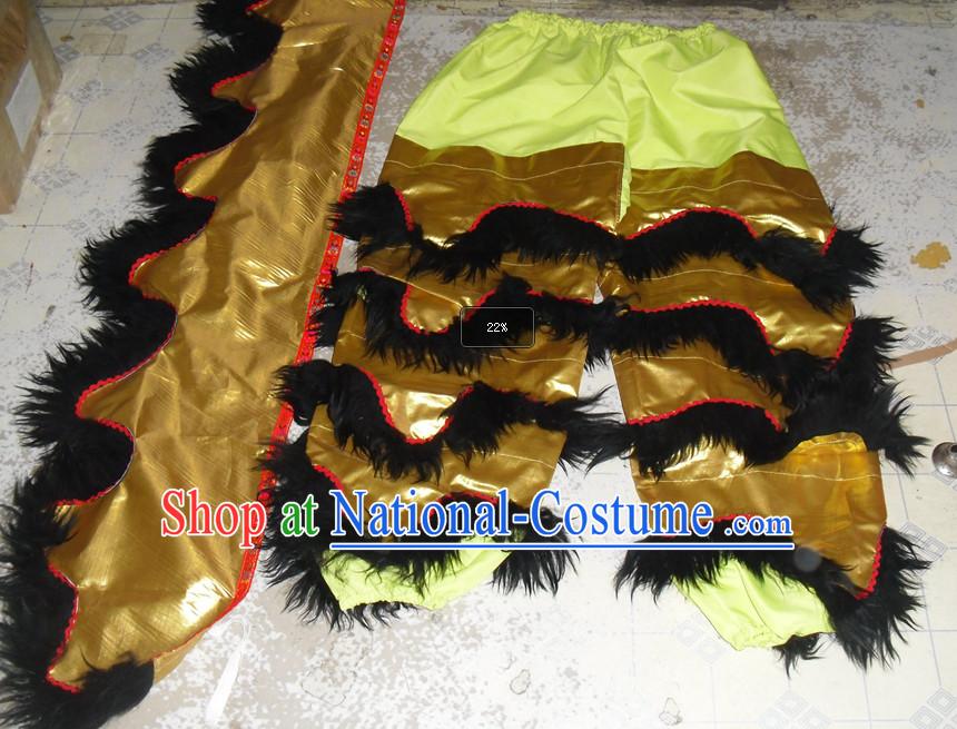 Top Asian Chinese New Year Performance 2 Pairs of Lion Dance Pants and Claws