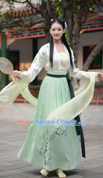 Ancient Chinese Hanfu Garment Complete Set for Women