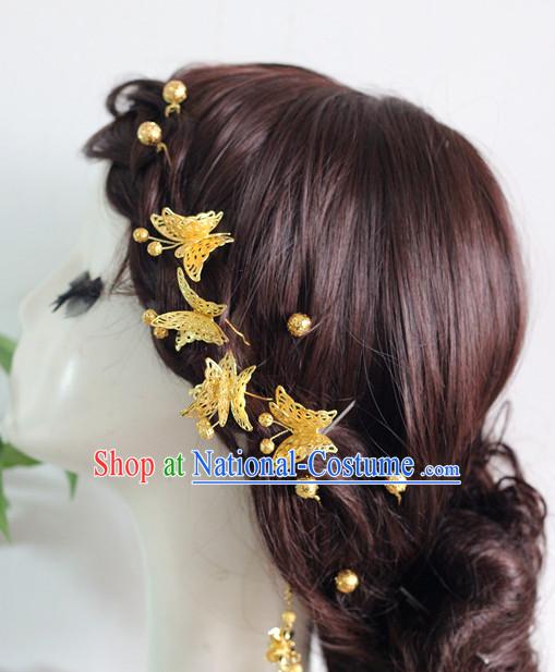 Top Chinese Traditional Wedding Headpieces Hair Jewelry Bridal Hair Clasp Hairpins Set