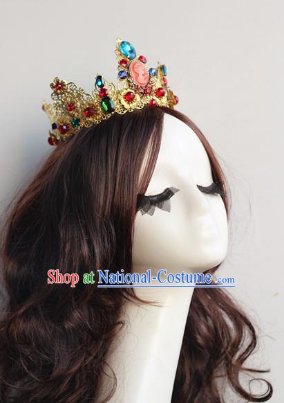 Top Chinese Traditional Wedding Bridal Crown Headpieces Hair Jewelry Bridal Hair Clasp Hairpins Set