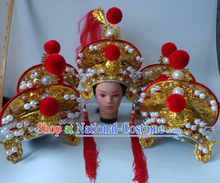 Top Chinese Traditional Warrior Coronet Opera Hat