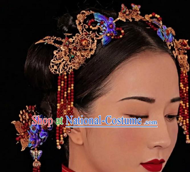 Top Chinese Traditional Wedding Headpieces Hair Jewelry Hair Clasp Hairpins