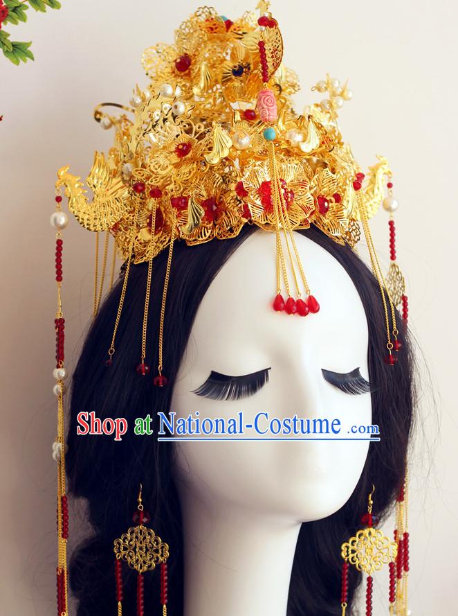 Top Chinese Traditional Wedding Headpieces Hair Jewelry Hair Clasp Hairpins