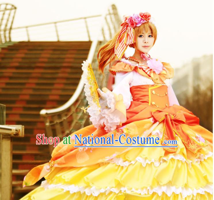 Custom Made Lovelive Cosplay Costumes and Headwear Complete Set for Women or Girls