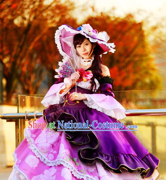 Custom Made Lovelive Cosplay Costumes and Headwear Complete Set for Women or Girls